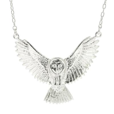 Kitten Barn Owl In Flight Necklace