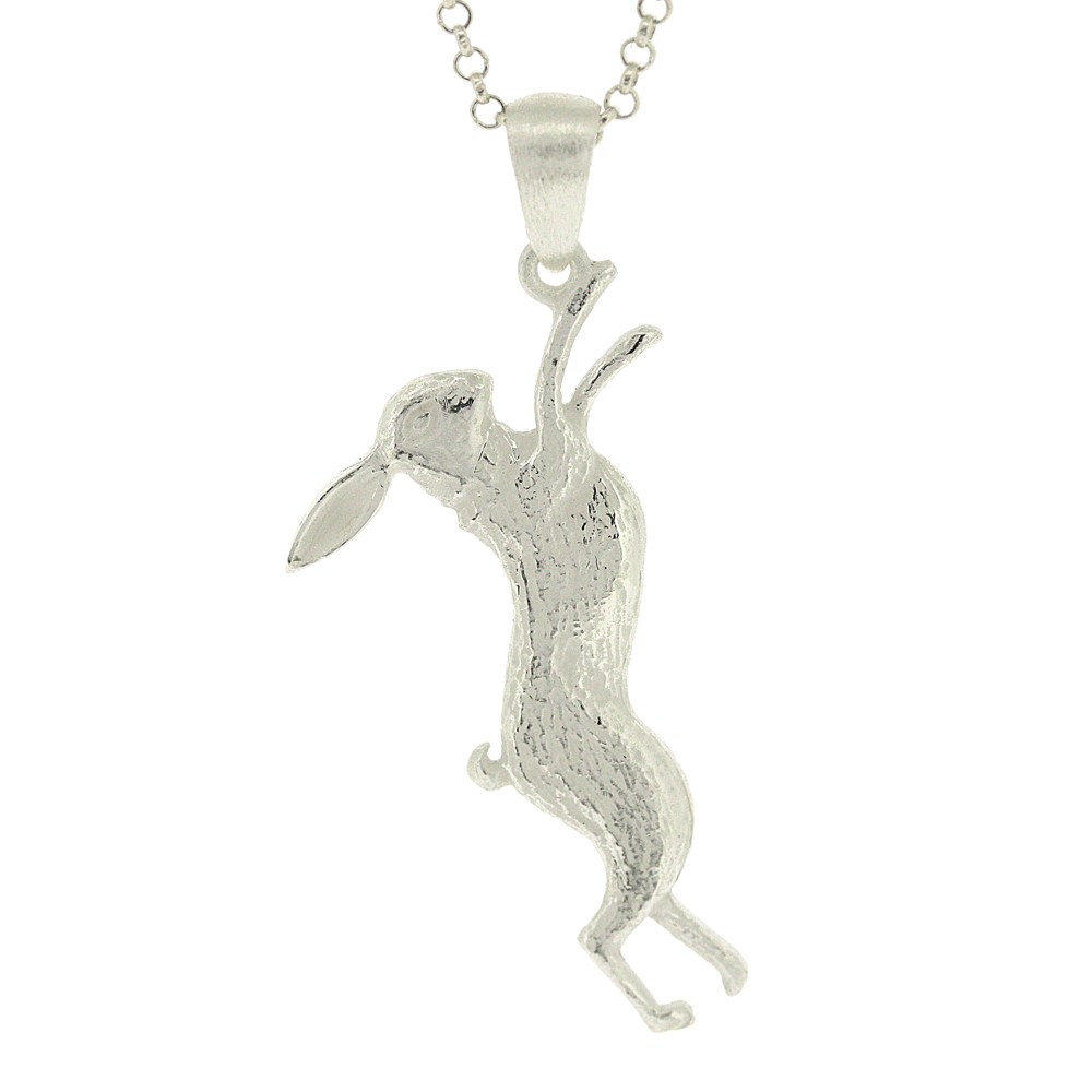 Kitten Boxing Hare Pendant 