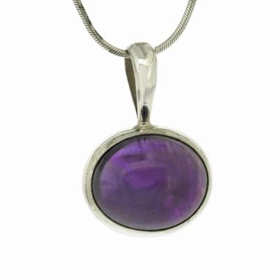 Oval Single Stone Pendant