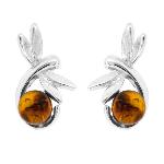 Amber Studs