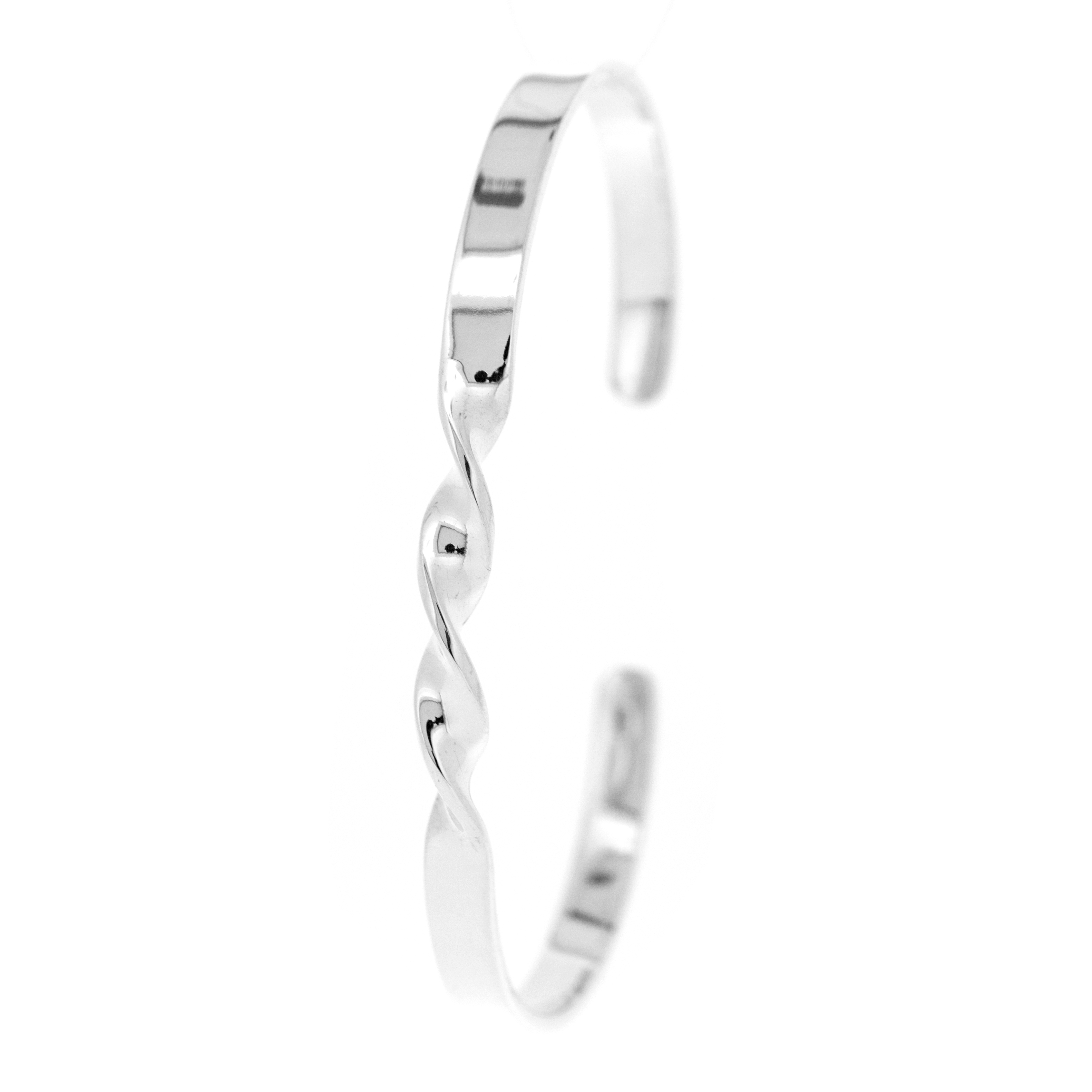 Simply Silver Twist Bangle