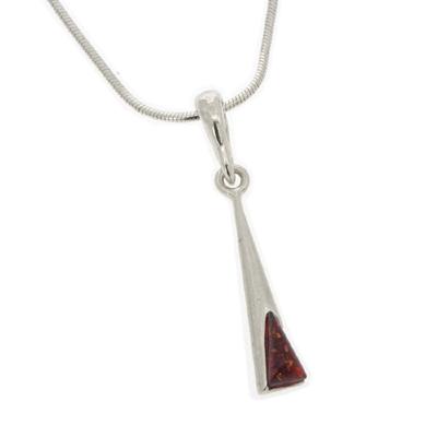 Classic Amber Cognac Torch Pendant