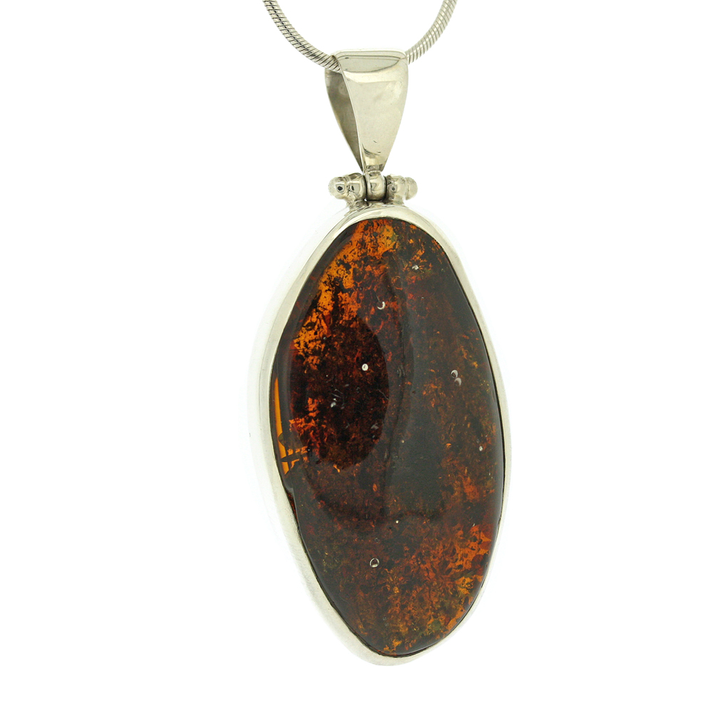 Bespoke Cognac Amber Pendant 