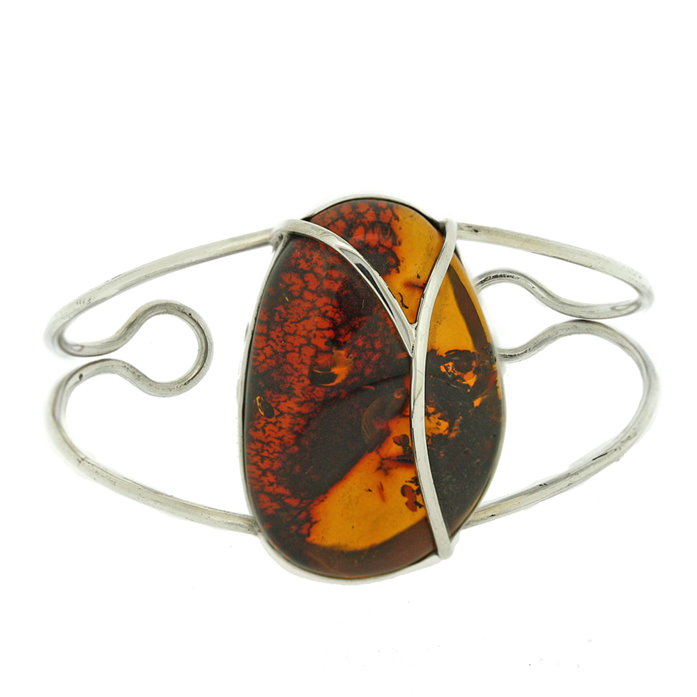 Bespoke Cognac Amber Bangle