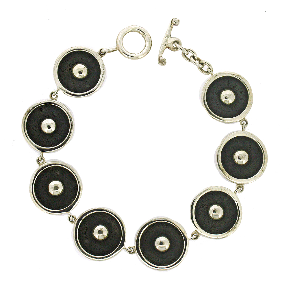 Fervour Round Lava Stone Bracelet