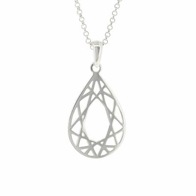 Geo Diamonds Pear Cut Pendant