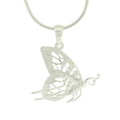 Kitten Monarch Butterfly Pendant 