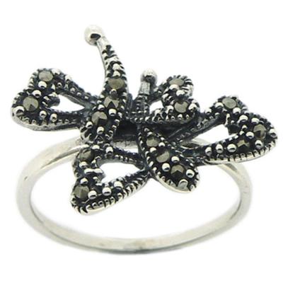 Nova Marcasite Dragonflies Ring