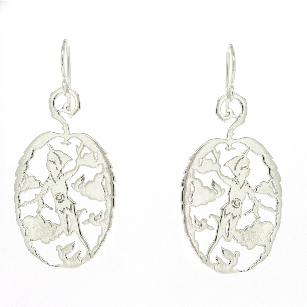 Simply Silver Peter Pan Earrings