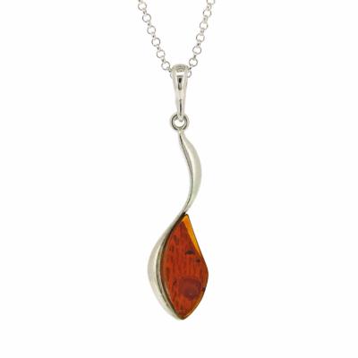 Amber Art Swirl Pendant