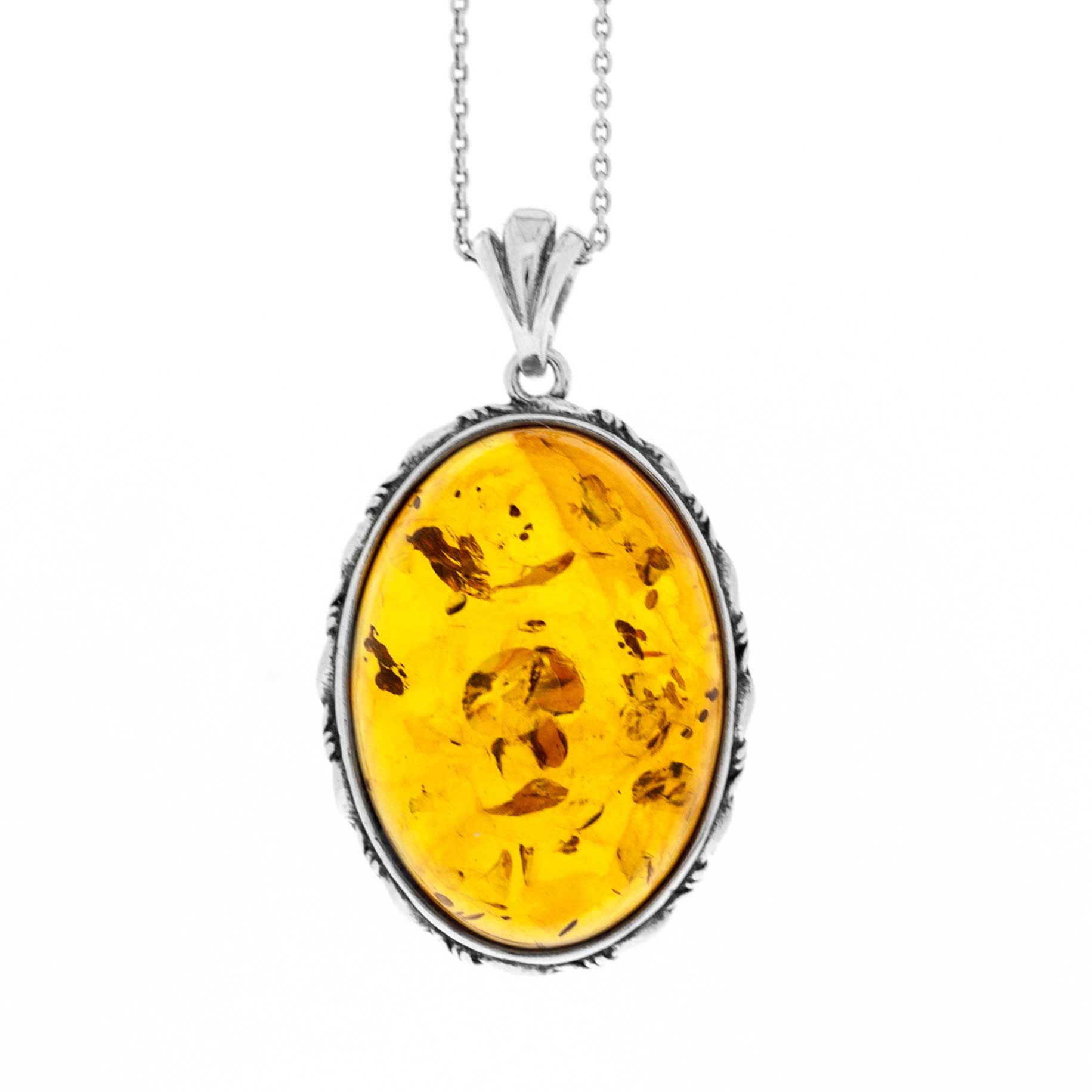 Classic Amber Victoriana Pendant