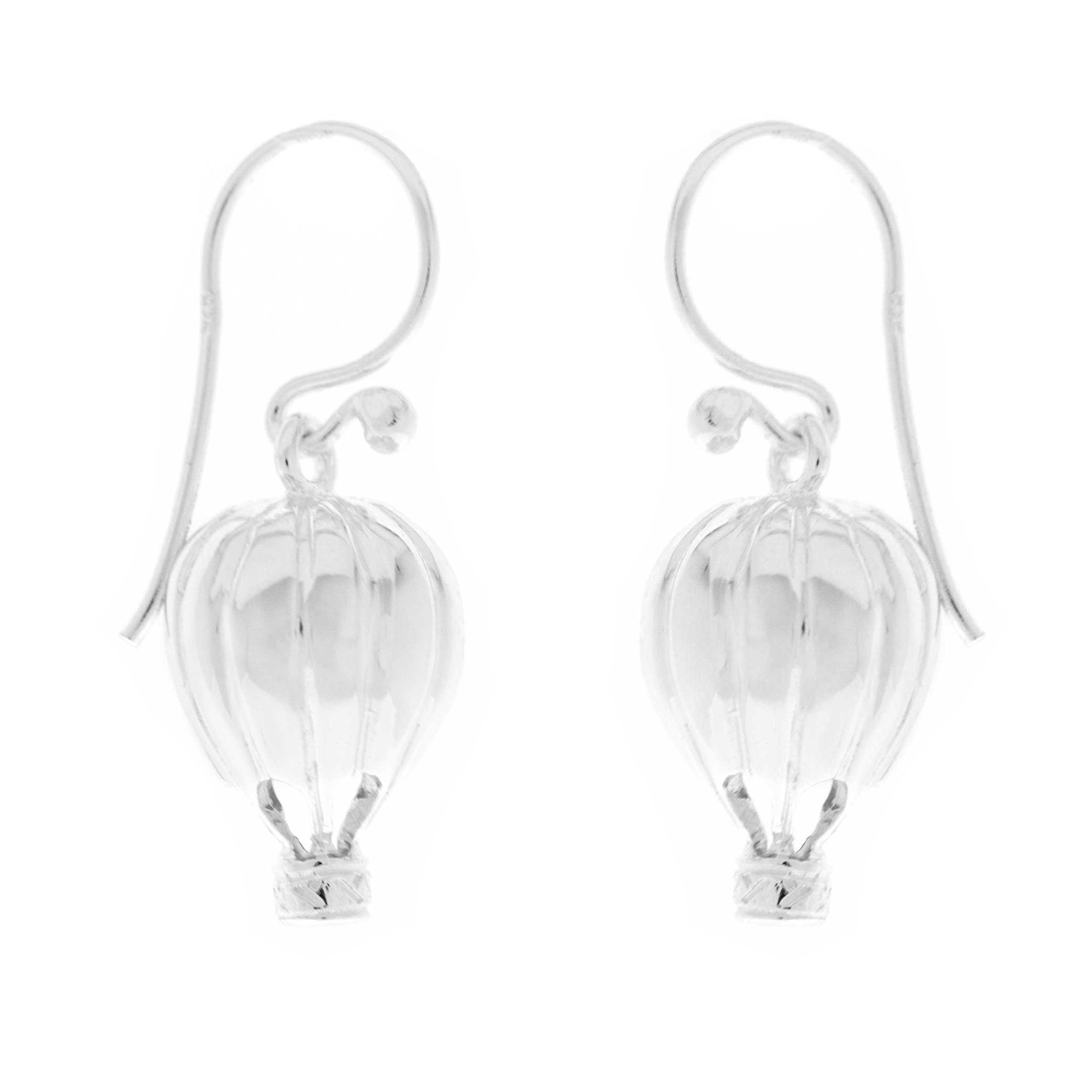 Kitten Hot Air Balloon Earrings