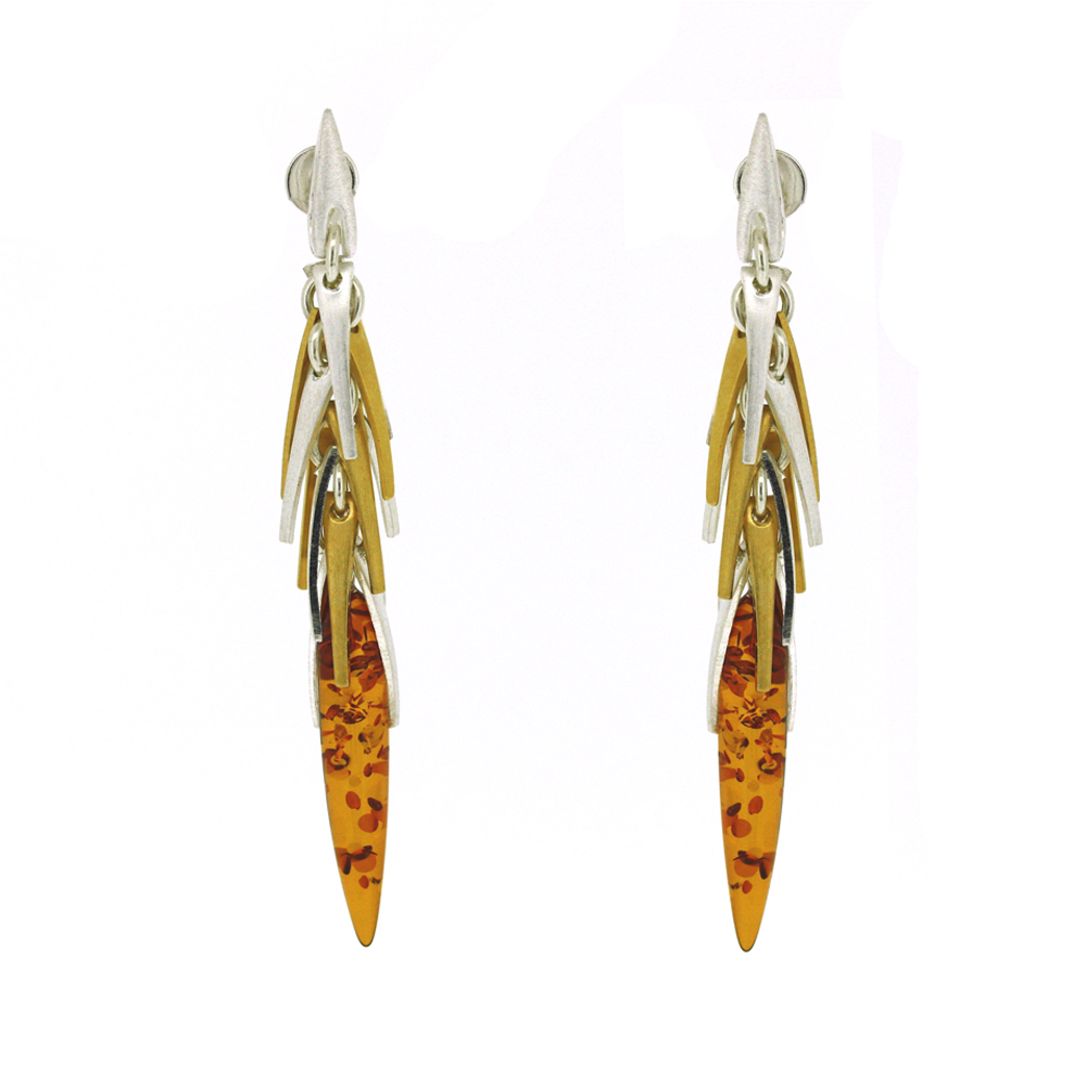 Amber Art Autumn Rain Earrings