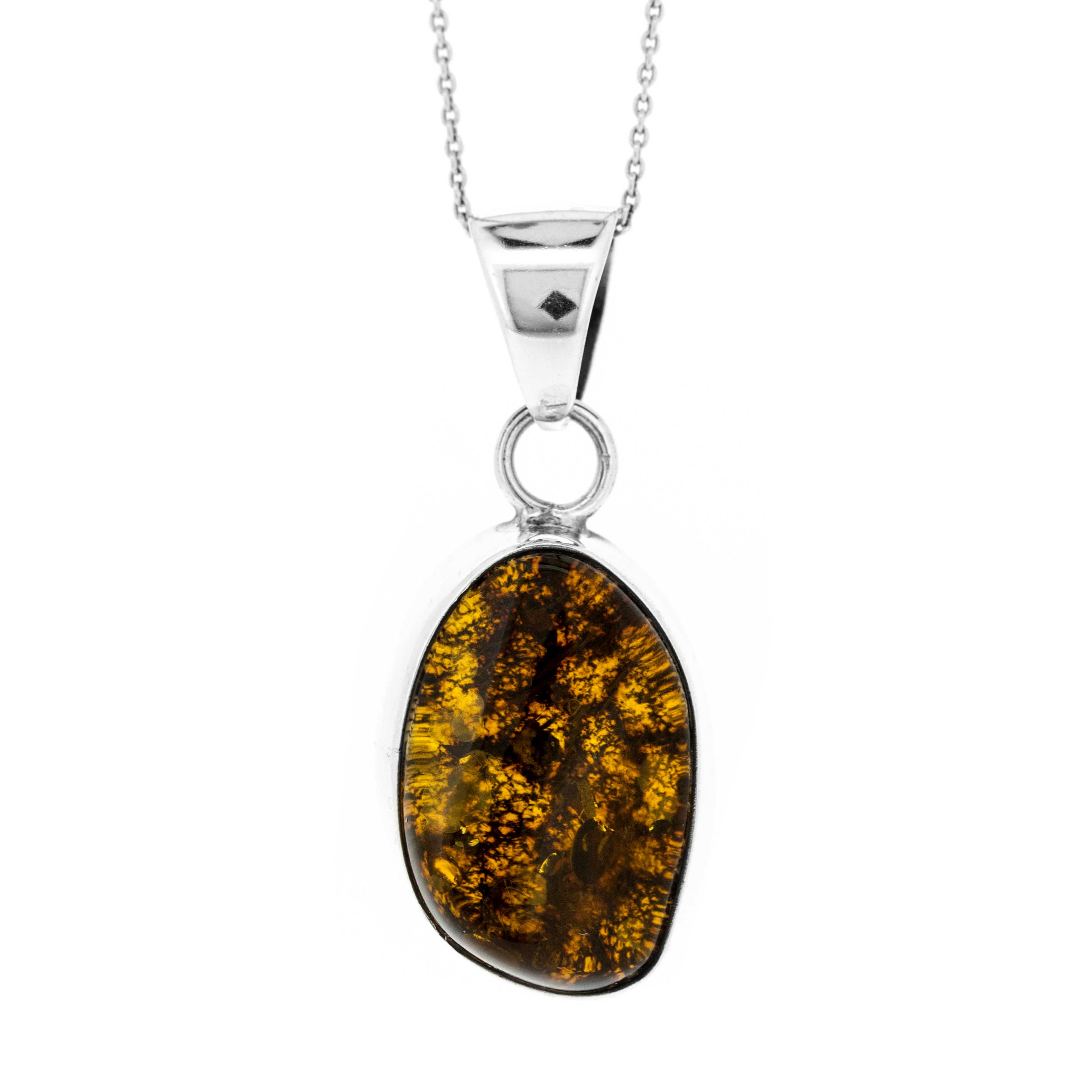 Bespoke Green Amber Pendant