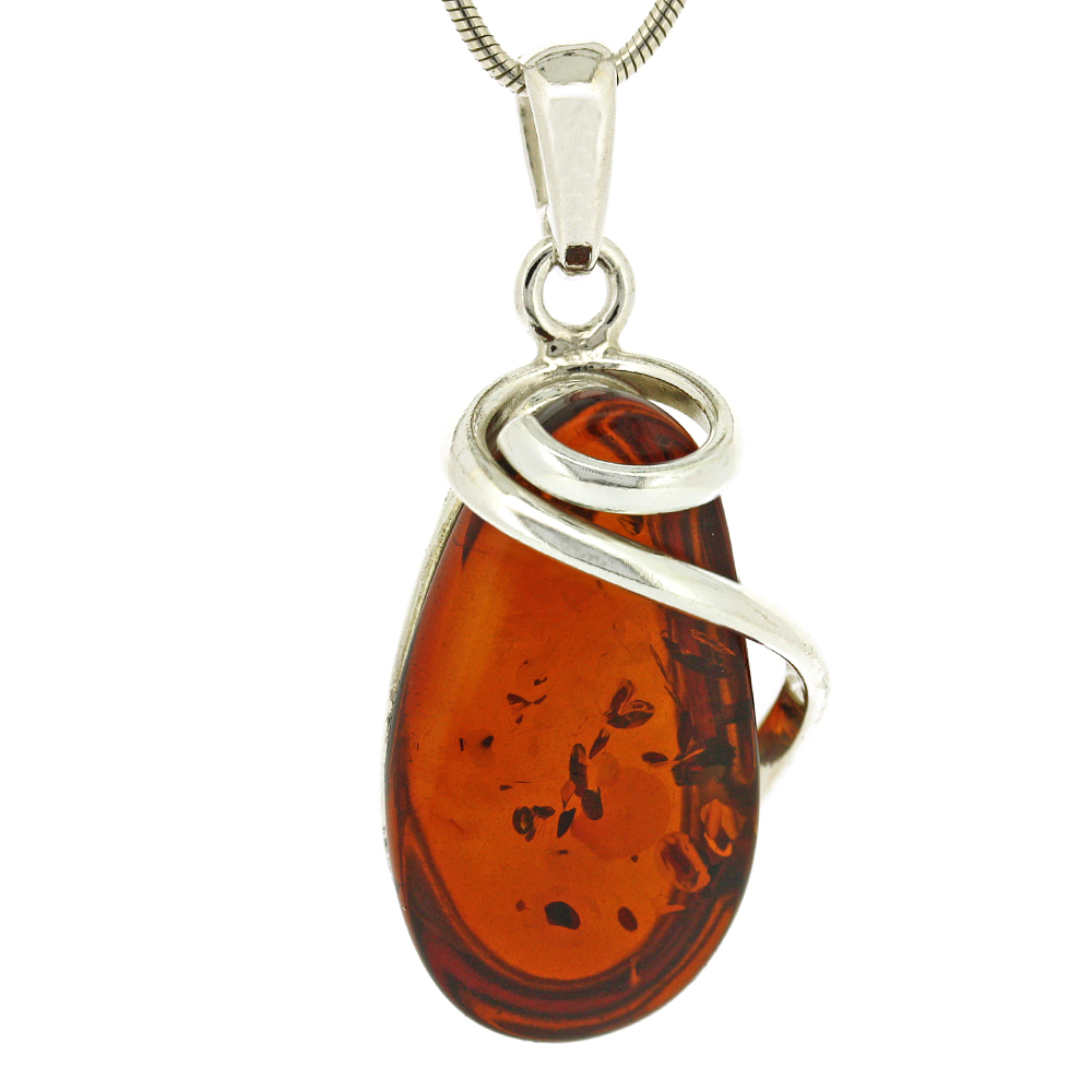 Bespoke Cognac Amber Pendant