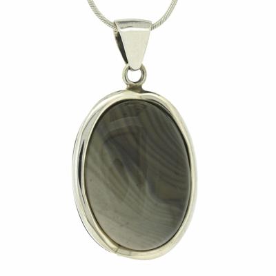 Bespoke Striped Flint Pendant