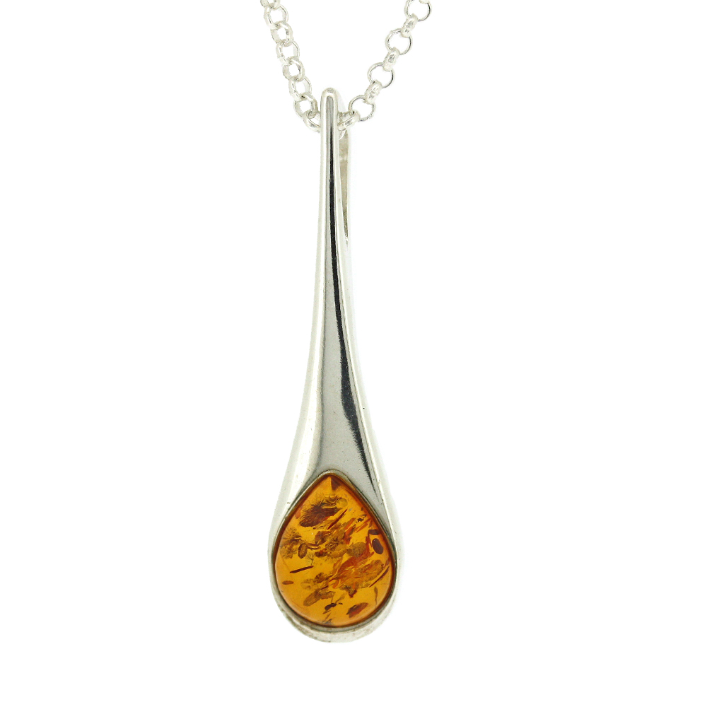 Classic Amber Flute Pendant