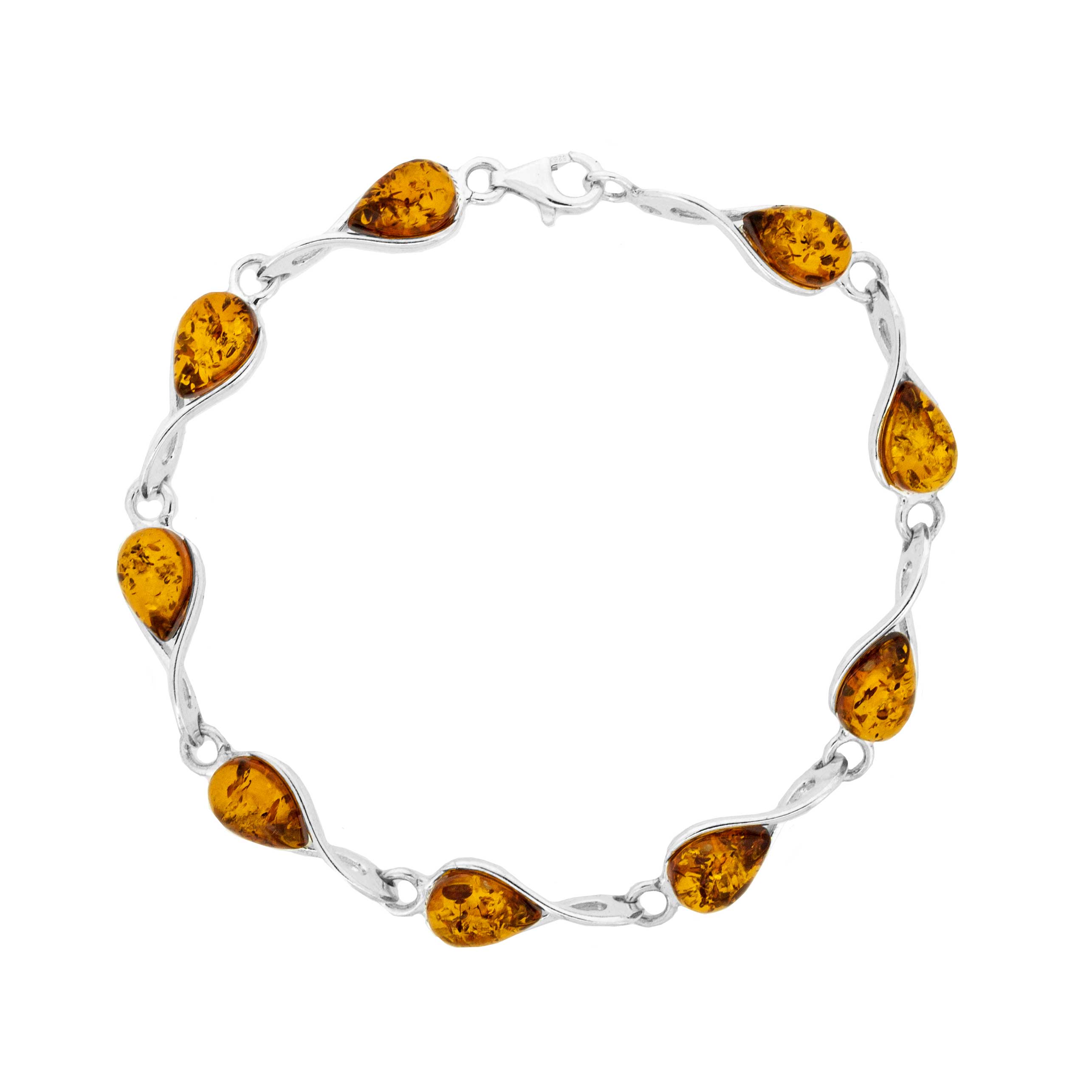 Classic Amber "Twists" Amber Bracelet