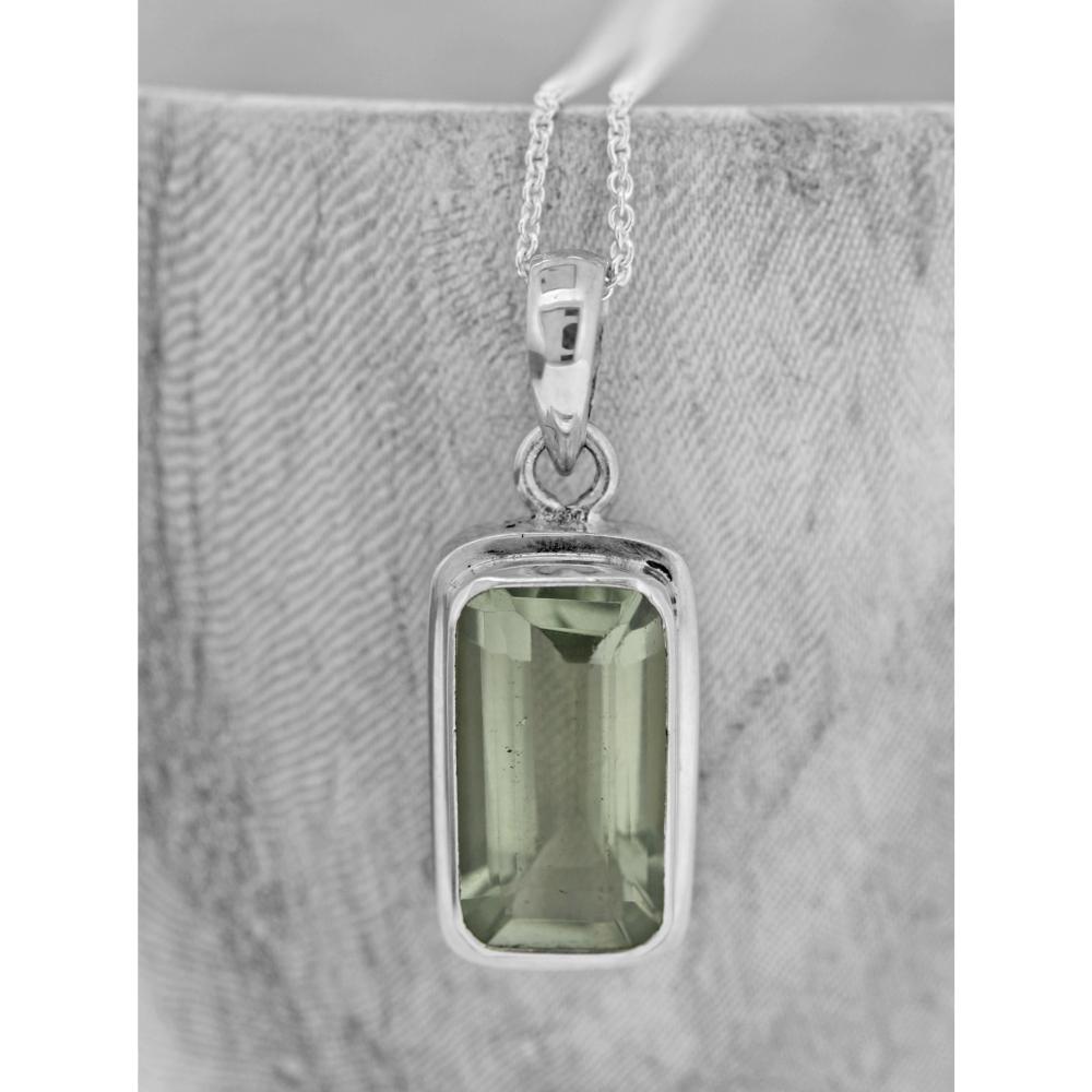 Bespoke Green Amethyst Pendant