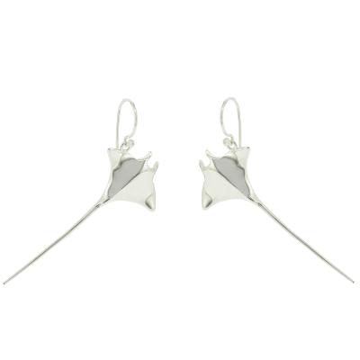 Kitten Manta Ray Drop Earrings 