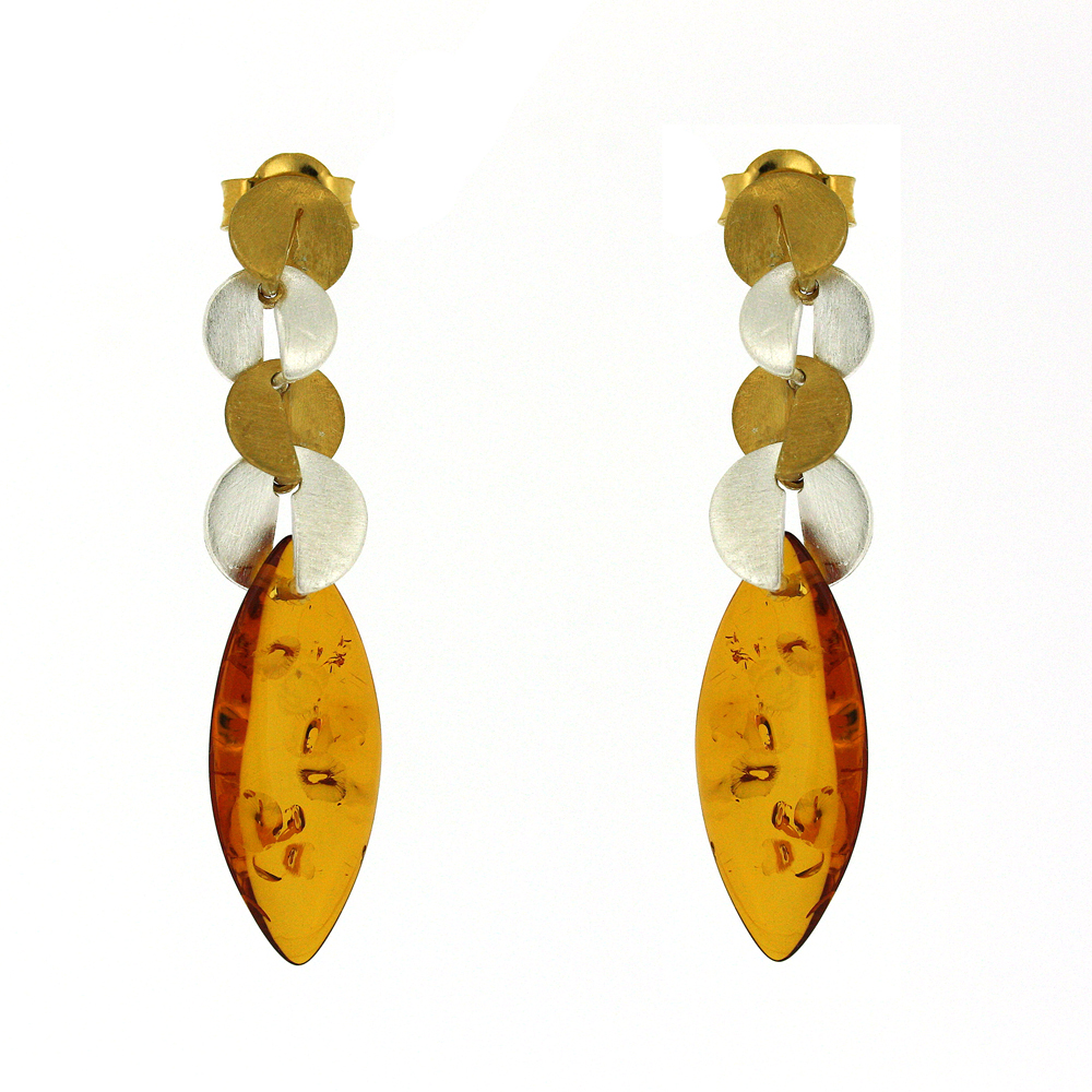 Amber Art Fusion Earrings