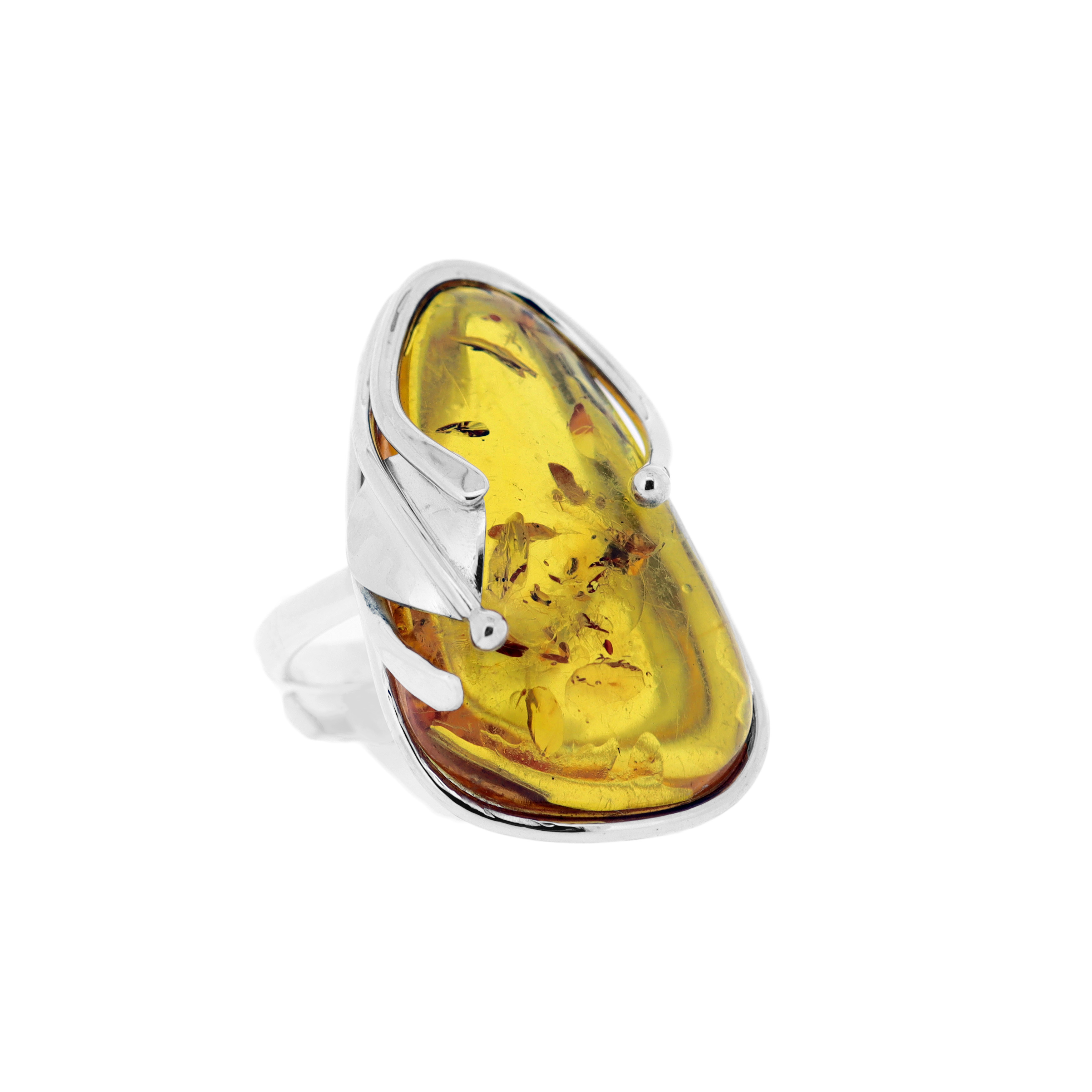 Bespoke Cognac Amber Ring