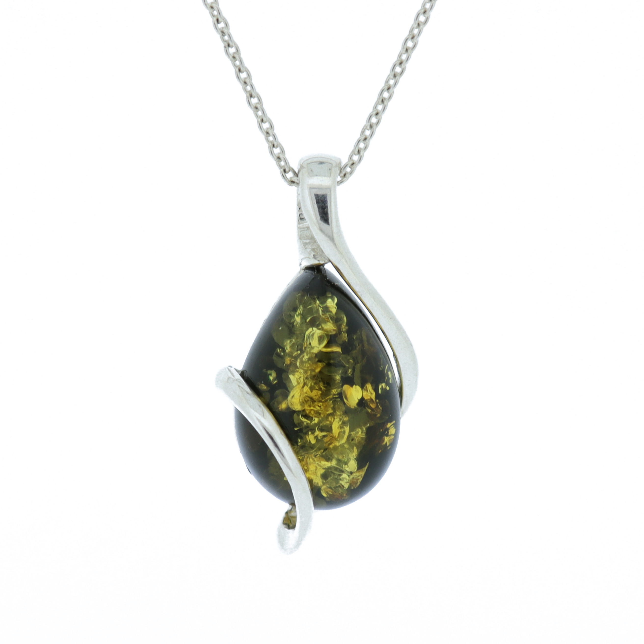 Classic Amber Swishes Pendant