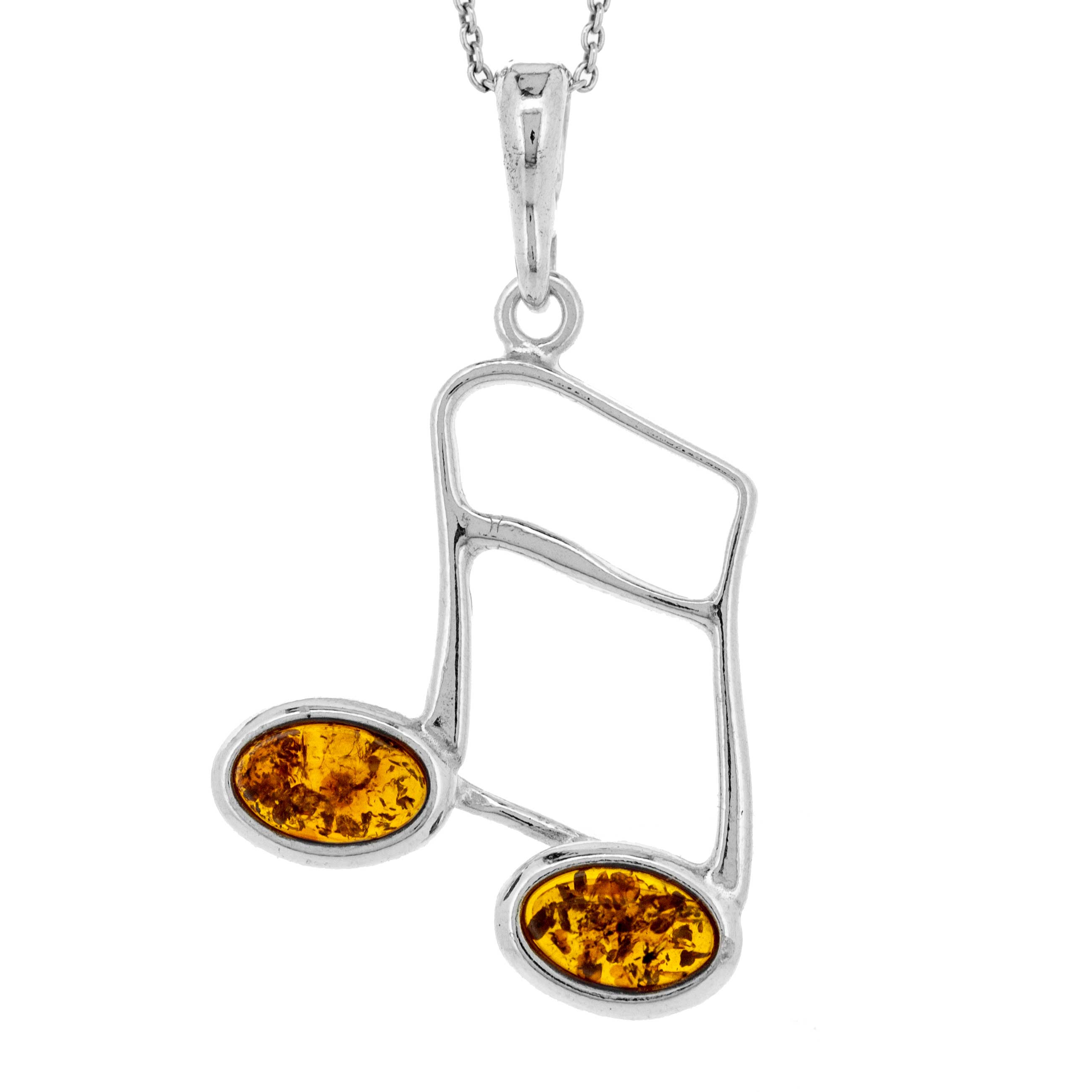 Amber Two Quaver Pendant